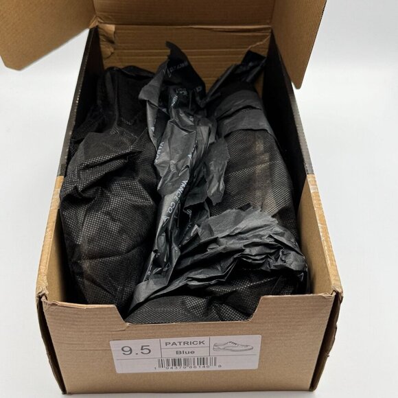 Vance Patrick Navy Brogue Dress Shoes Lace-Up Perforated Cushioned Non-Slip 9.5 - Picture 8 of 10